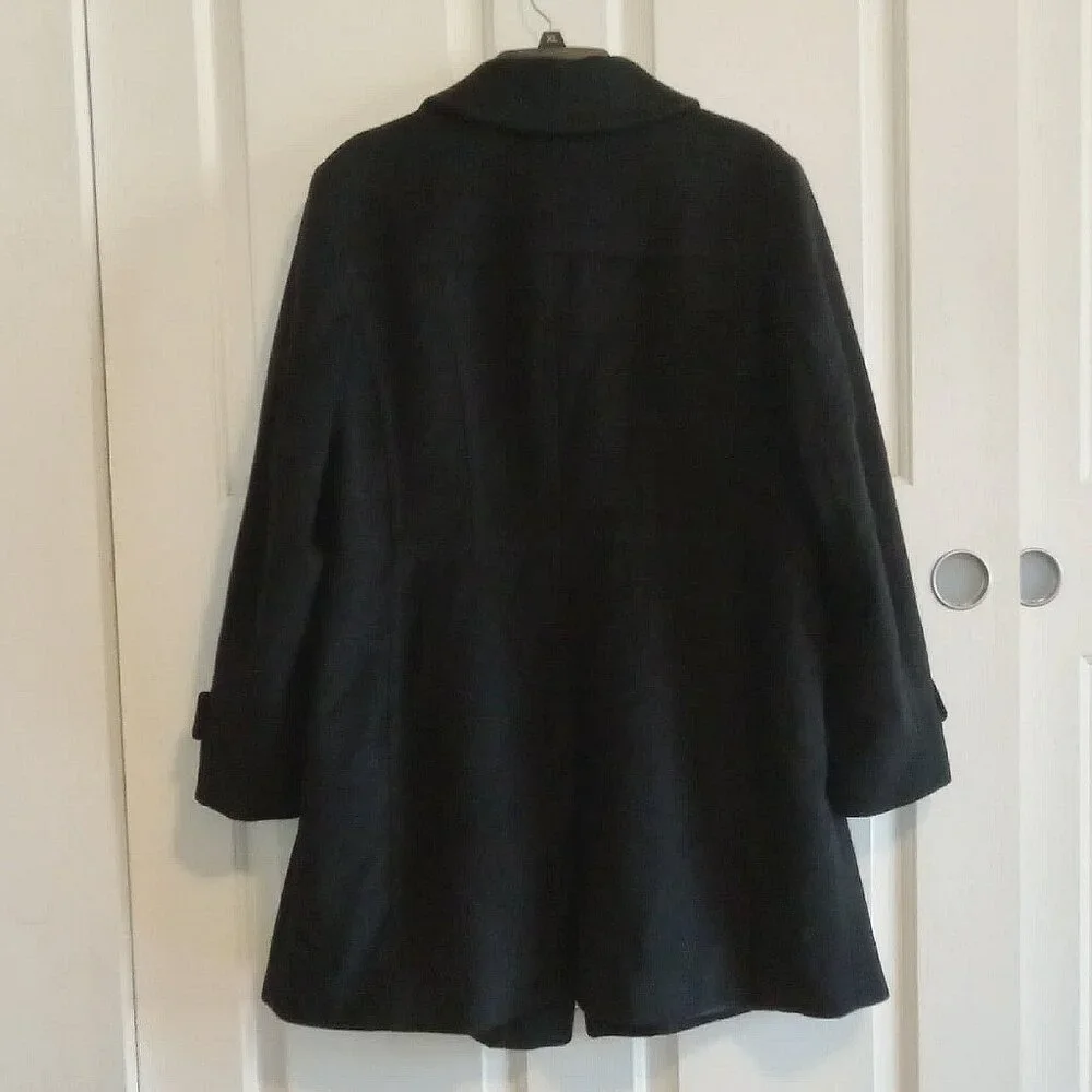 Michael Kors Wool Blend Collared Zip Front Coat - Picture 2 of 10